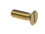 Countersunk Machine Screw, Metric, Slotted, Din 963, Brass