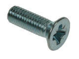 Countersunk Machine Screw, Metric, Cross Recessed, Din 965, Steel Zinc Plated CR3