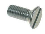 Countersunk Machine Screw, Metric, Slotted, Din 963, Steel Zinc Plated