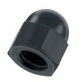 Metric Dome Nut, Din 1587, Stainless steel black