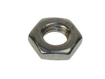 Metric Hexagon Half Nut, Din 439, Stainless steel
