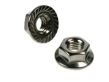 Metric Flange Nut, Din 6923, Stainless steel