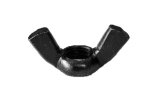 Metric Wing Nut, Din 315 Steel/Zinc black