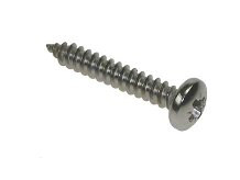 Pan Cross Recessed AB, Din 7981 Stainless Steel A2 (304)