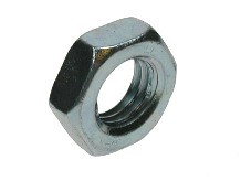 UNC/UNF Hexagon Half Nut, ANSI B18.2.2, Zinc plated