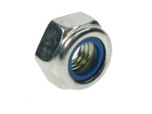 Metric Fine Pitch Nyloc Nut, Din 985, Steel Zinc Plated